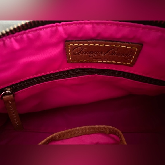 Dooney & Bourke vintage handbag leather hot pink EC~ - Picture 16 of 16